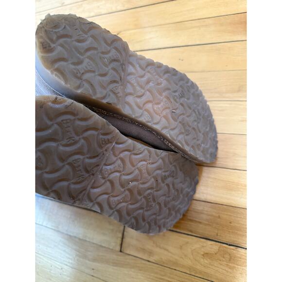 Birkenstock Uppsala Shearling Suede Leather boots in gray taupe - Picture 10 of 14